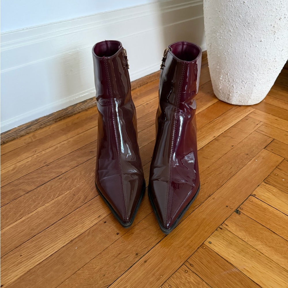 Circus by Sam Edelman Burgundy & Brown Ankle Boots - Picture 7 of 11